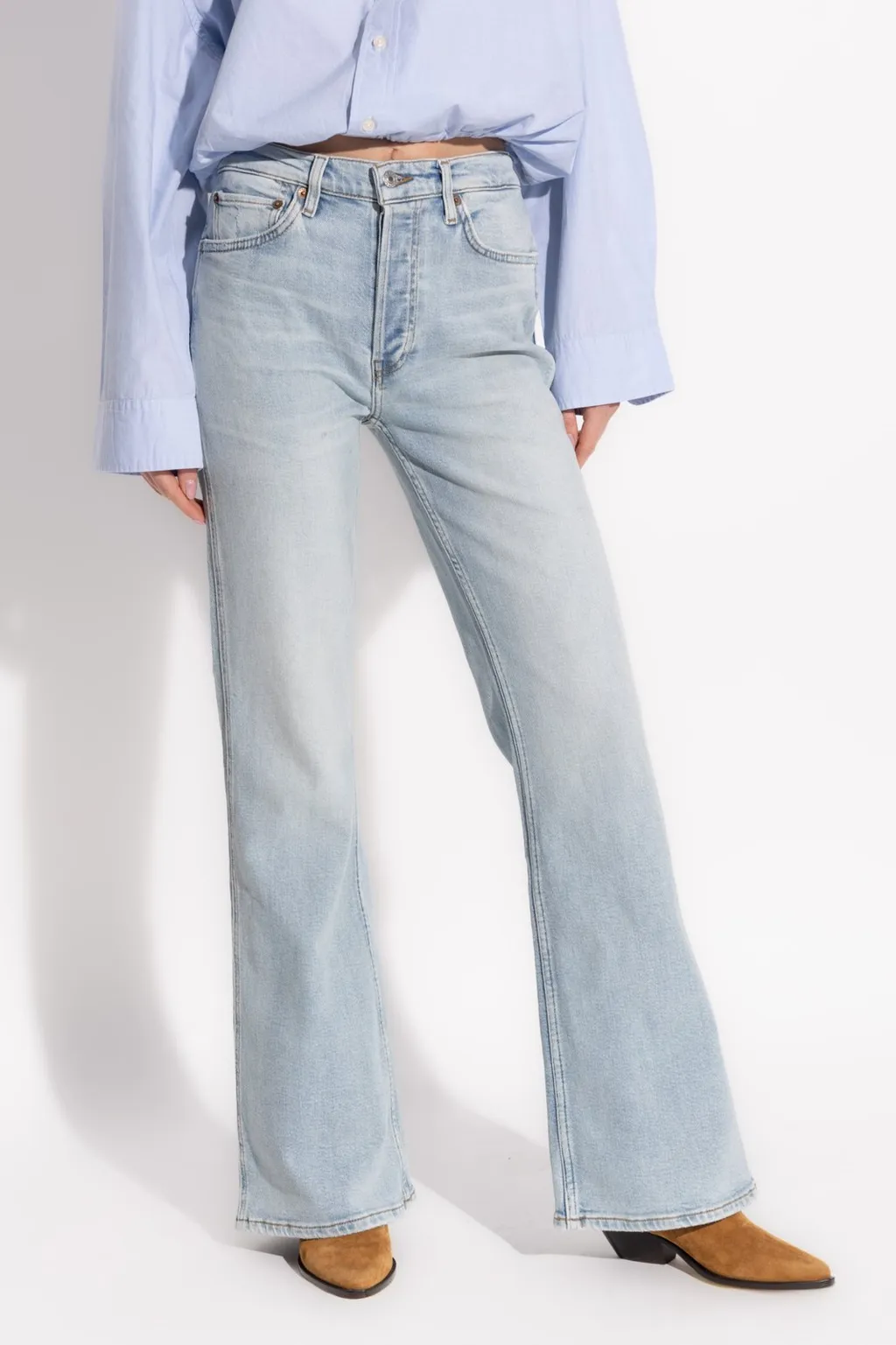Re/Done High-Rise Flare Jeans