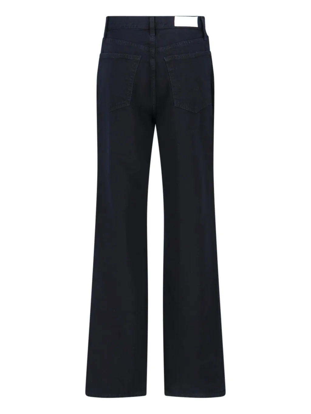 Re/Done Logo Patch Wide-Leg Jeans