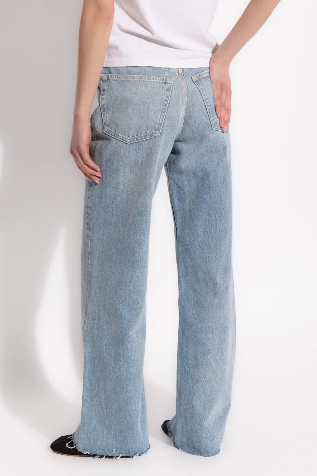 Re/Done High-Rise Wide Leg Jeans