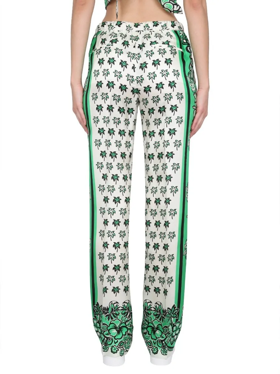 Redvalentino Graphic-Printed Drawstring Pants