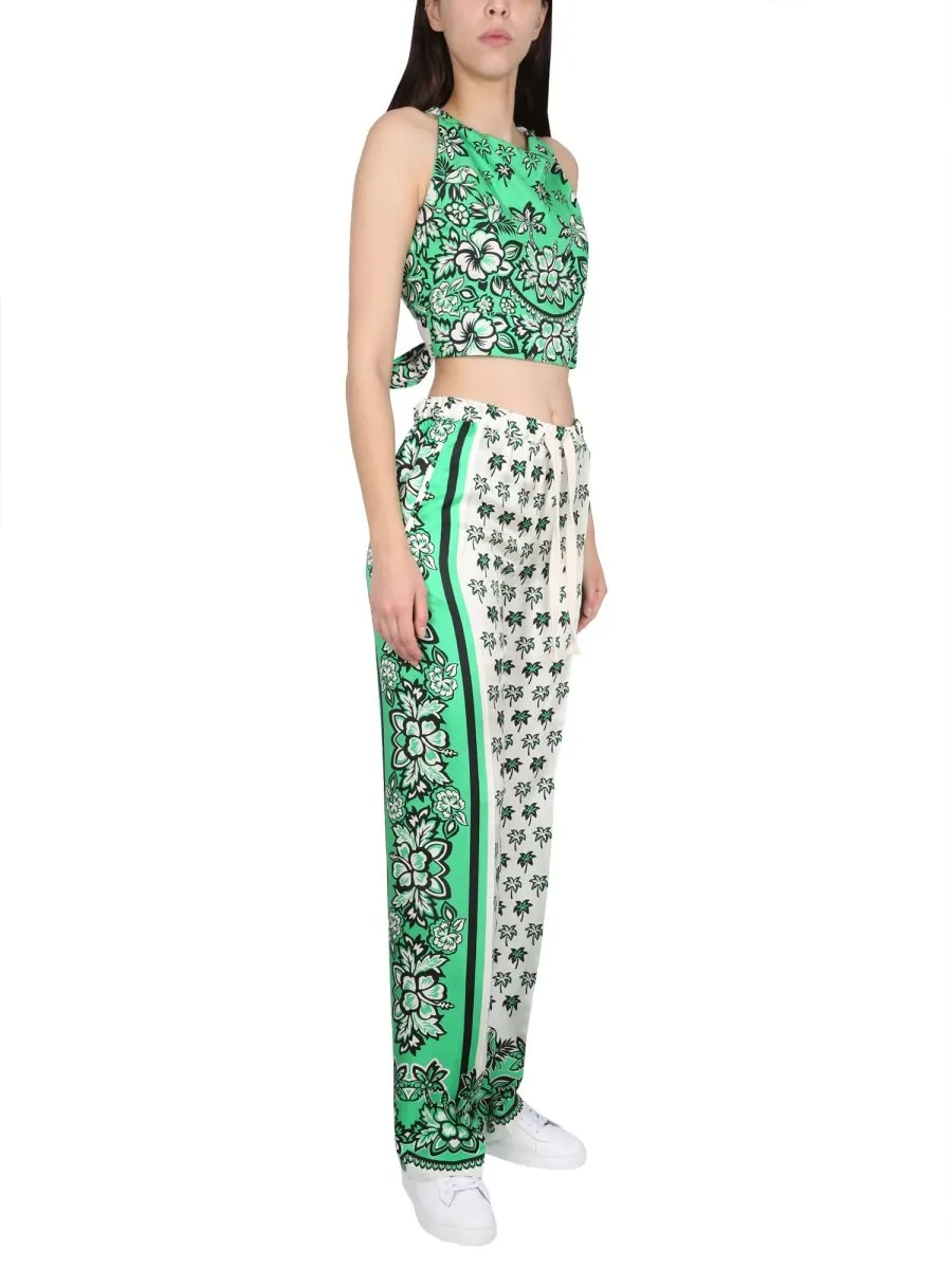 Redvalentino Graphic-Printed Drawstring Pants