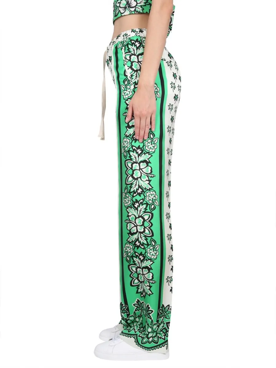 Redvalentino Graphic-Printed Drawstring Pants
