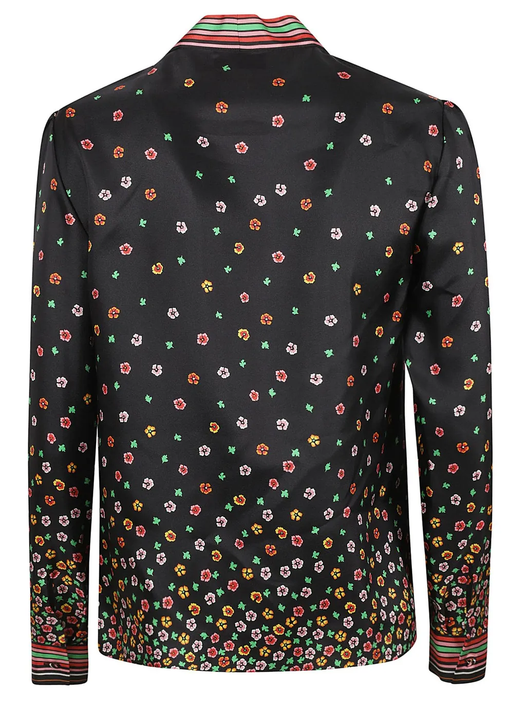 Red Valentino Floral Printed Long-Sleeved Top