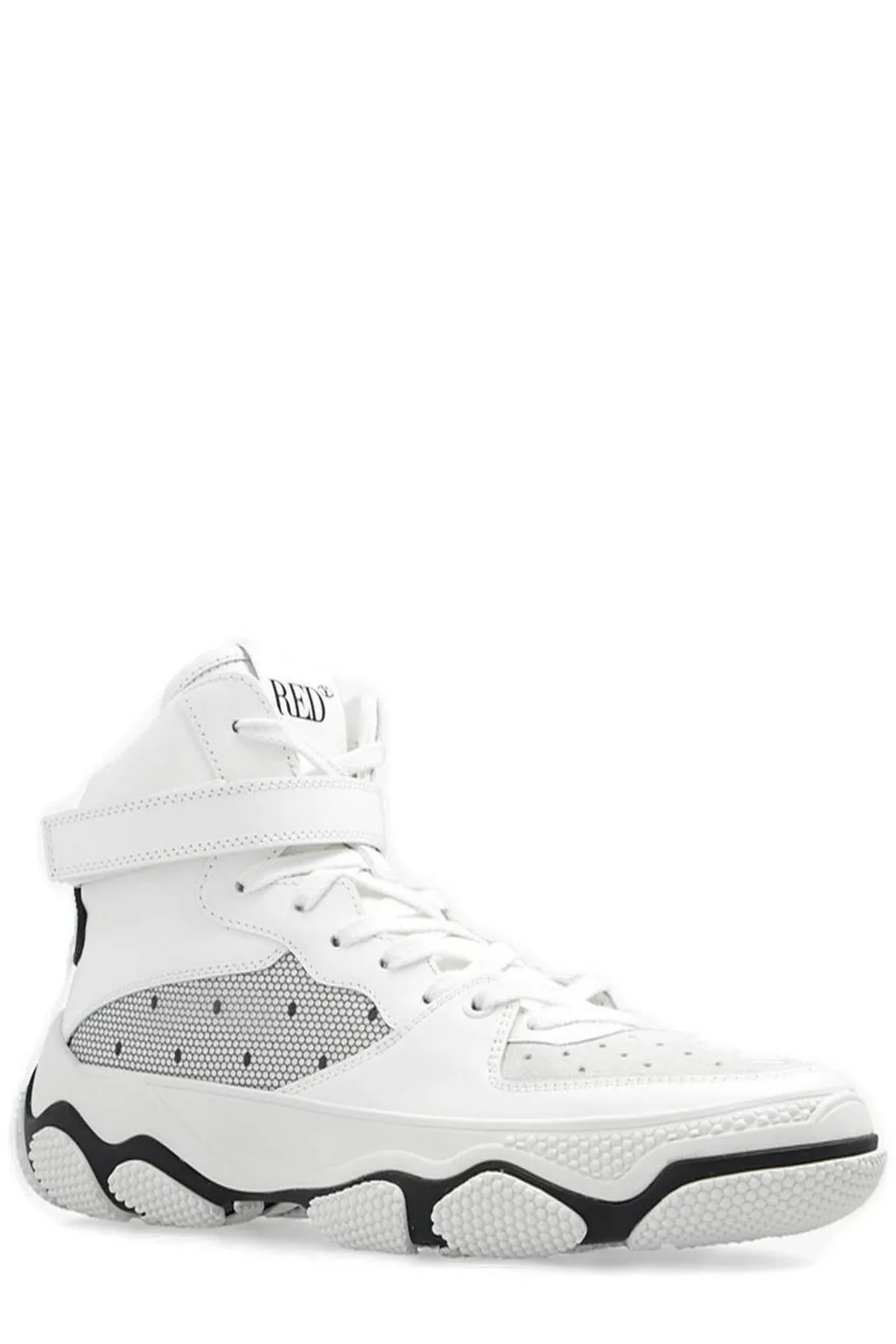 Redvalentino Lace Panelled High-Top Sneakers