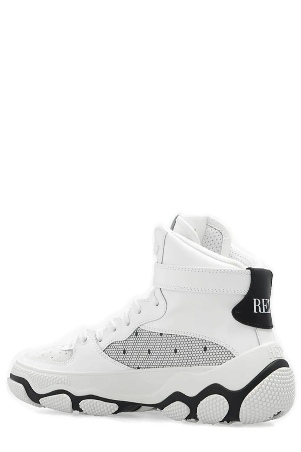 Redvalentino Lace Panelled High-Top Sneakers