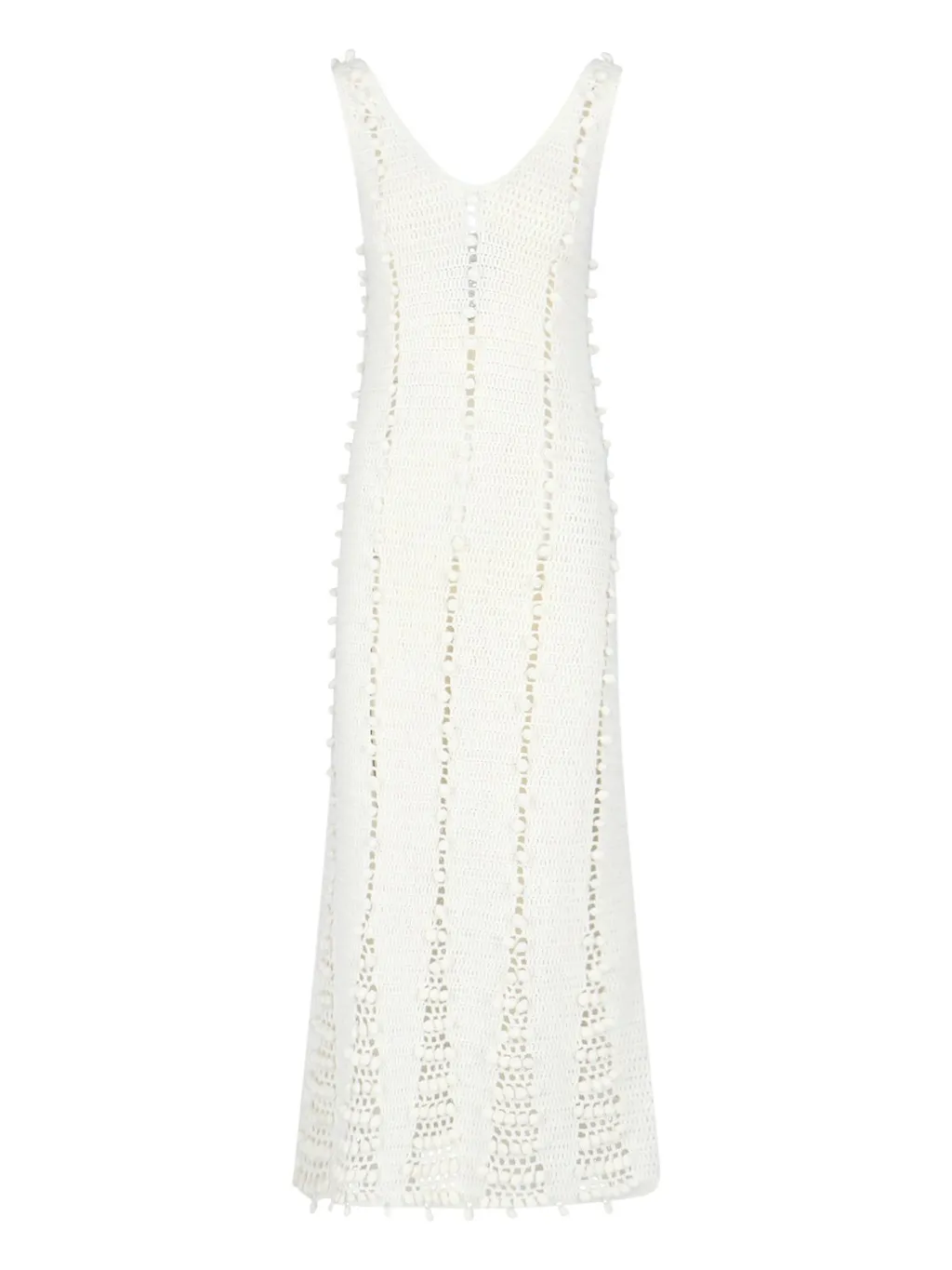 Remain Birger Christensen Crochet Knit V-Neck Dress