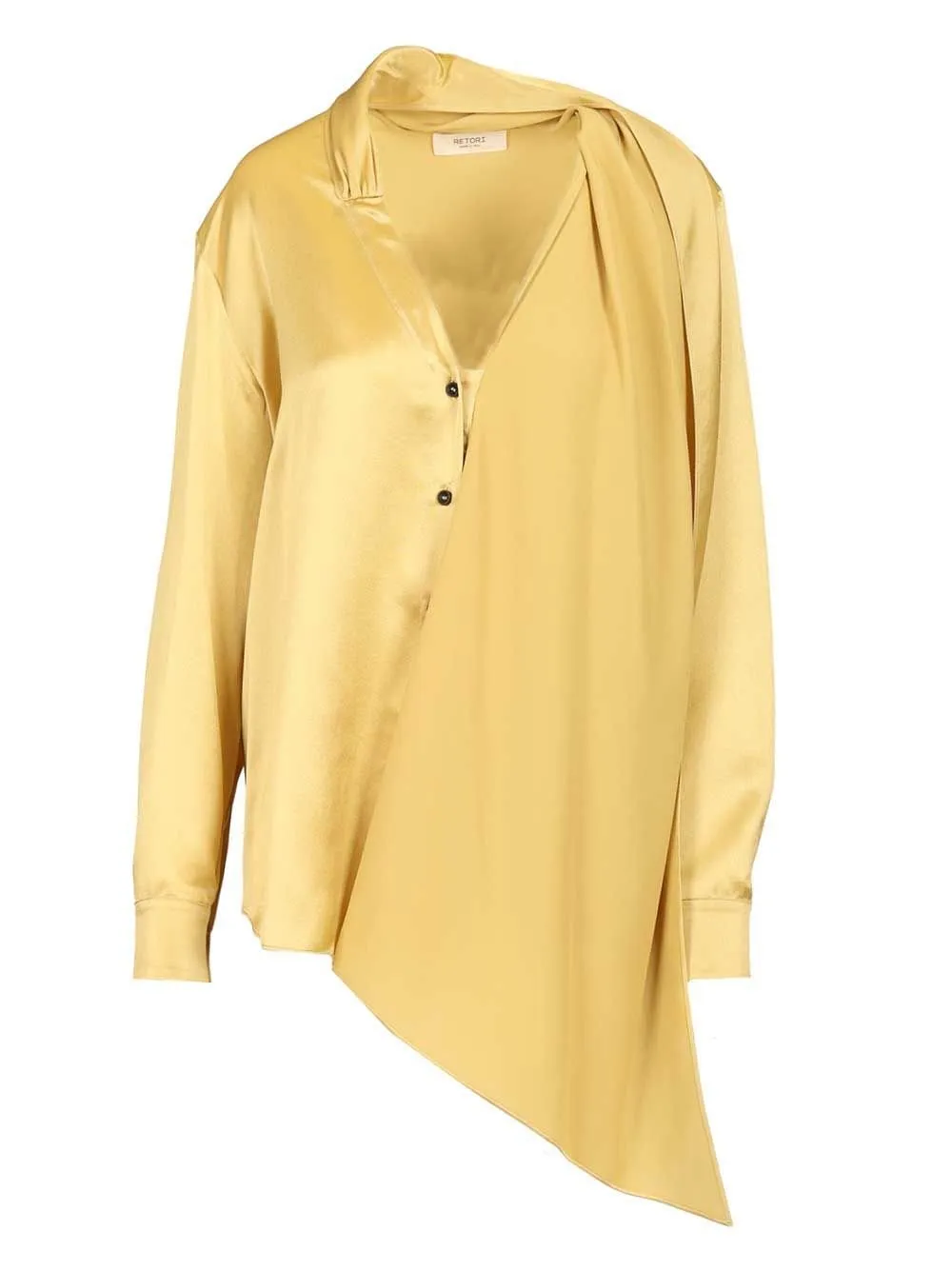 Retori V-Neck Scarf Shirt