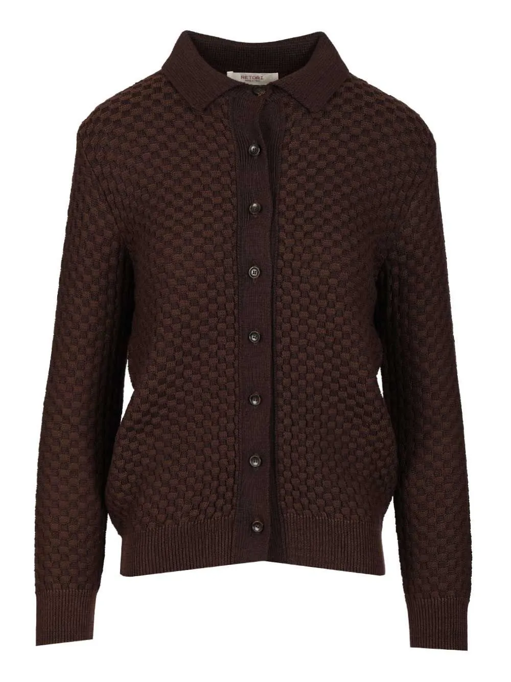 Retori Cube-Effect Knit Cardigan