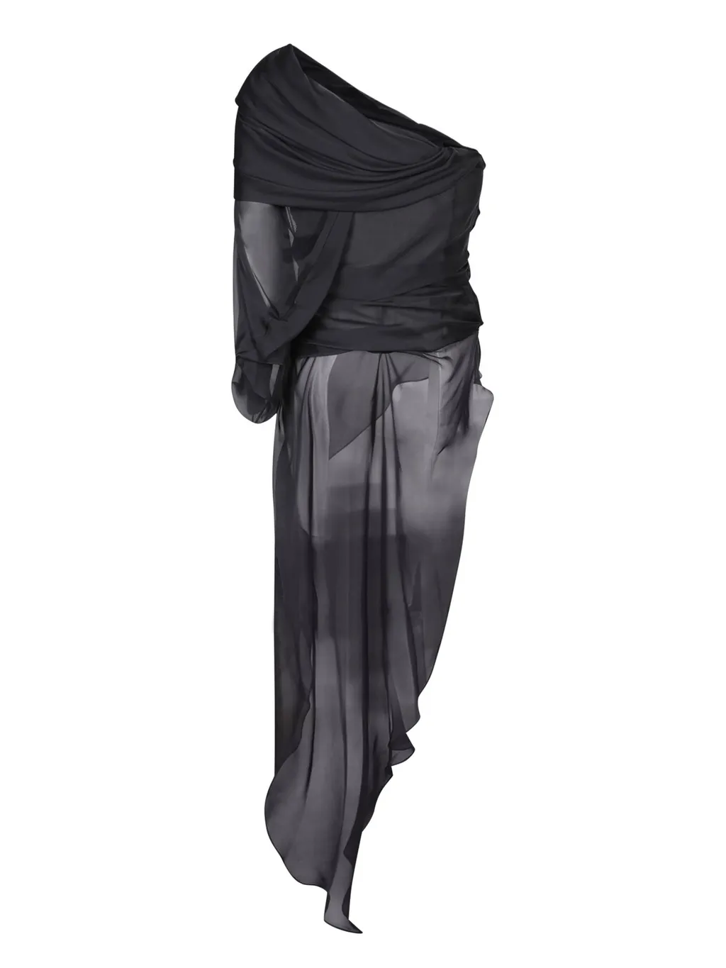 Rev Top With Asymmetric Draped Design