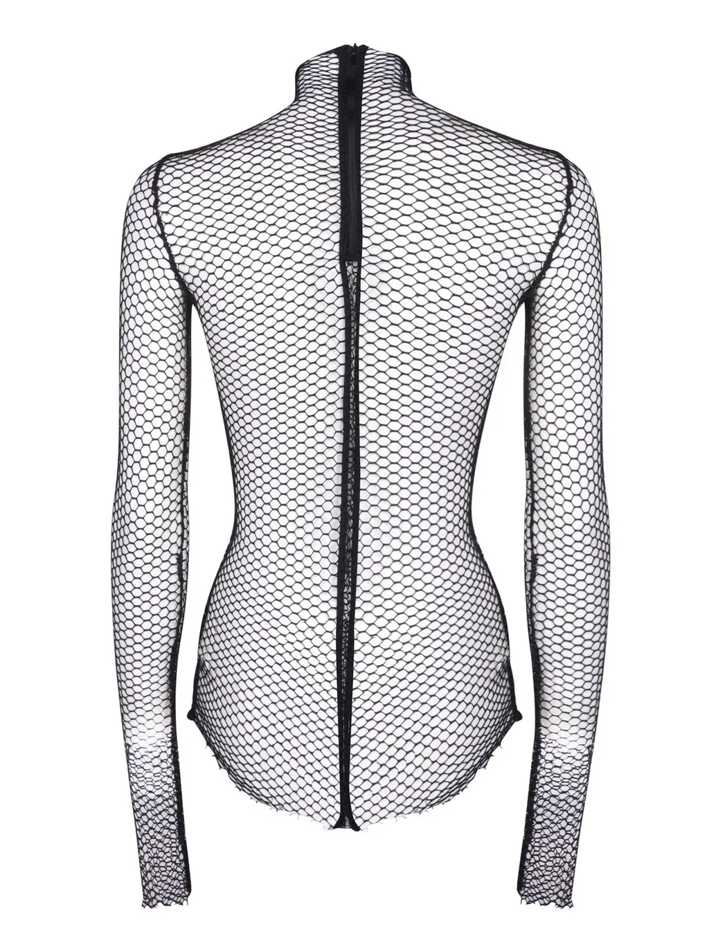 Rev Mock Neck Mesh Top