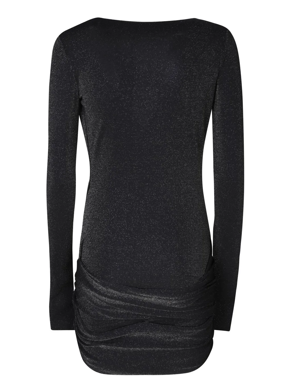Rev Crossover V Neck Draped Dress