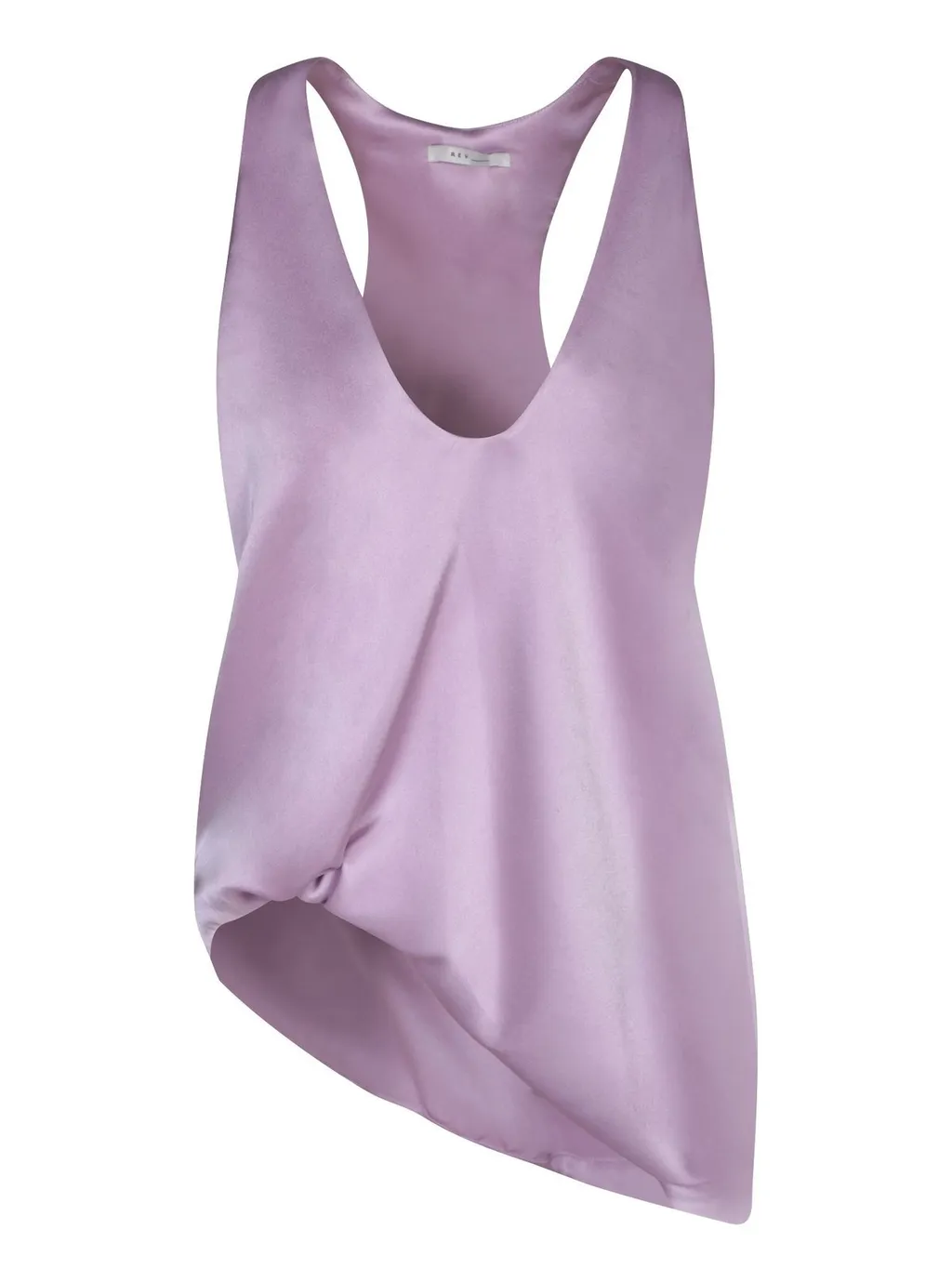 Rev Asymmetrical Deep V Neck Top