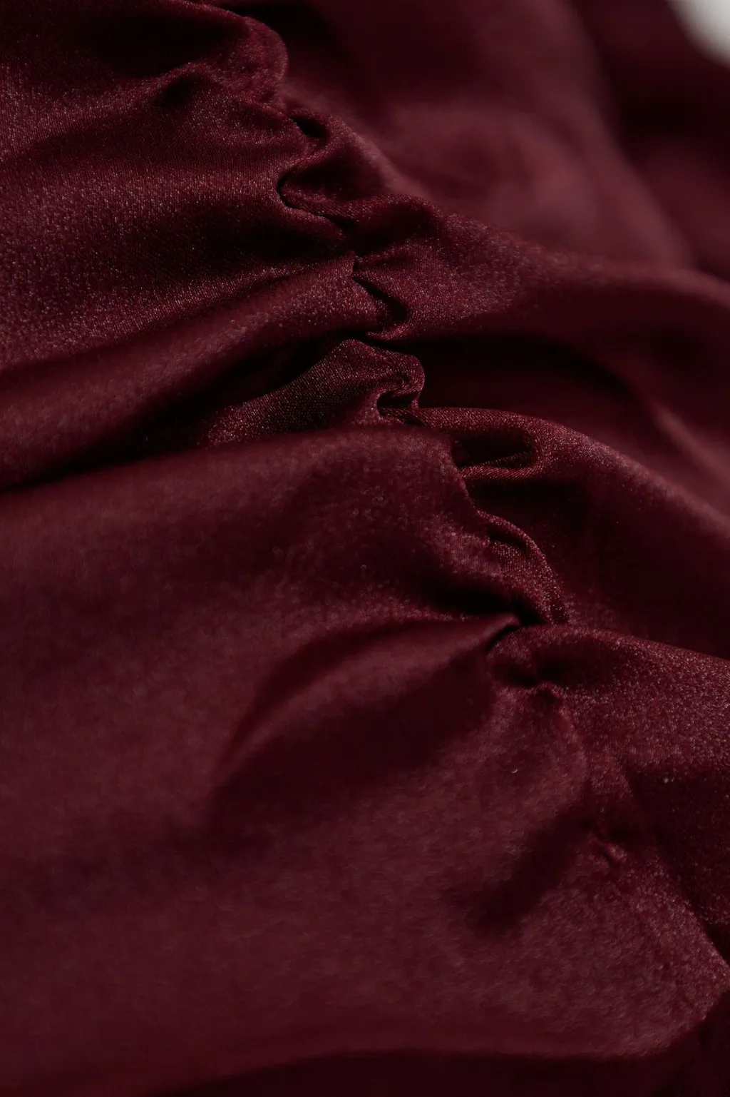 Rotate Long-Sleeved Chiffon Ruched Top