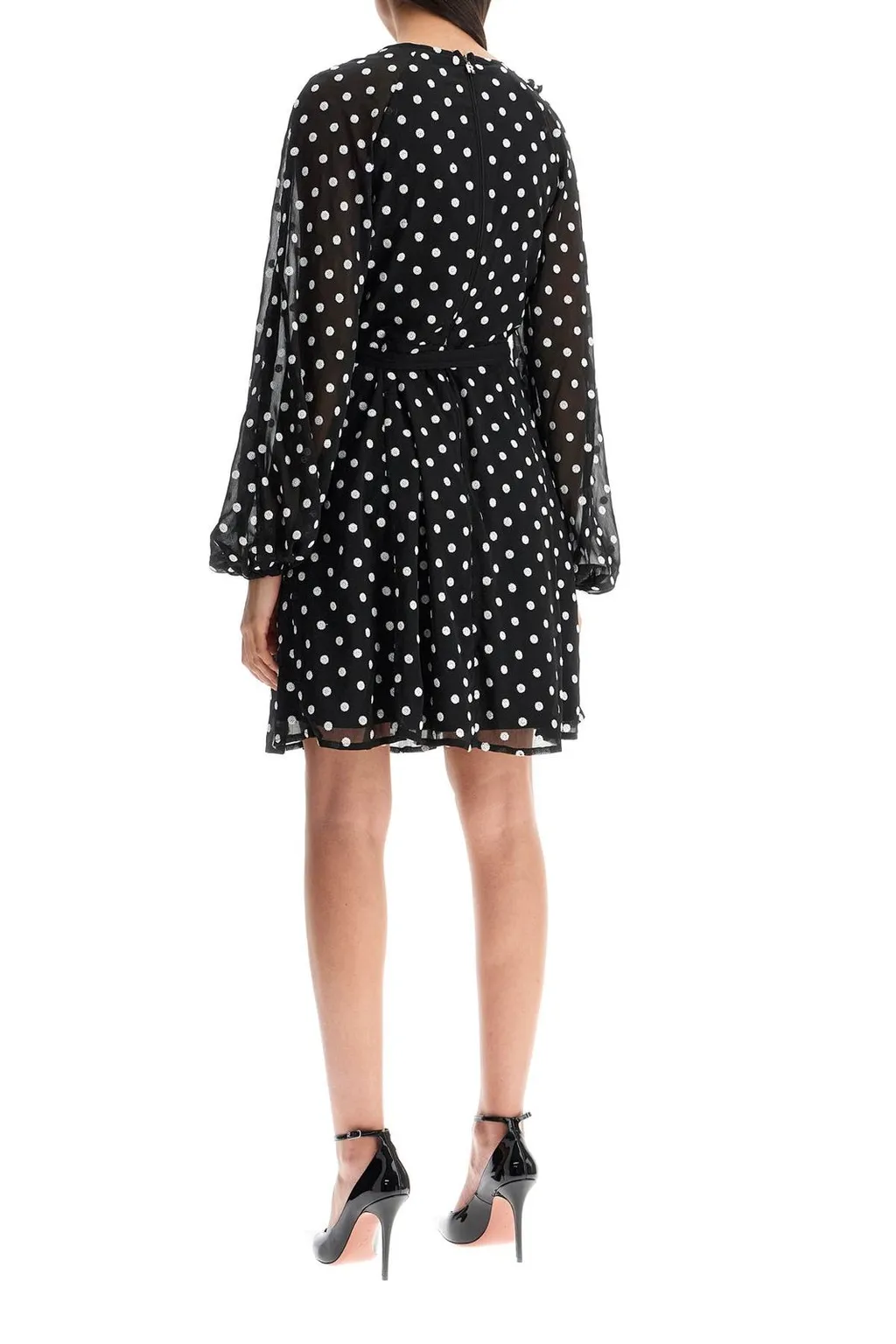 Rotate Chiffon Ruffle Mini Dress