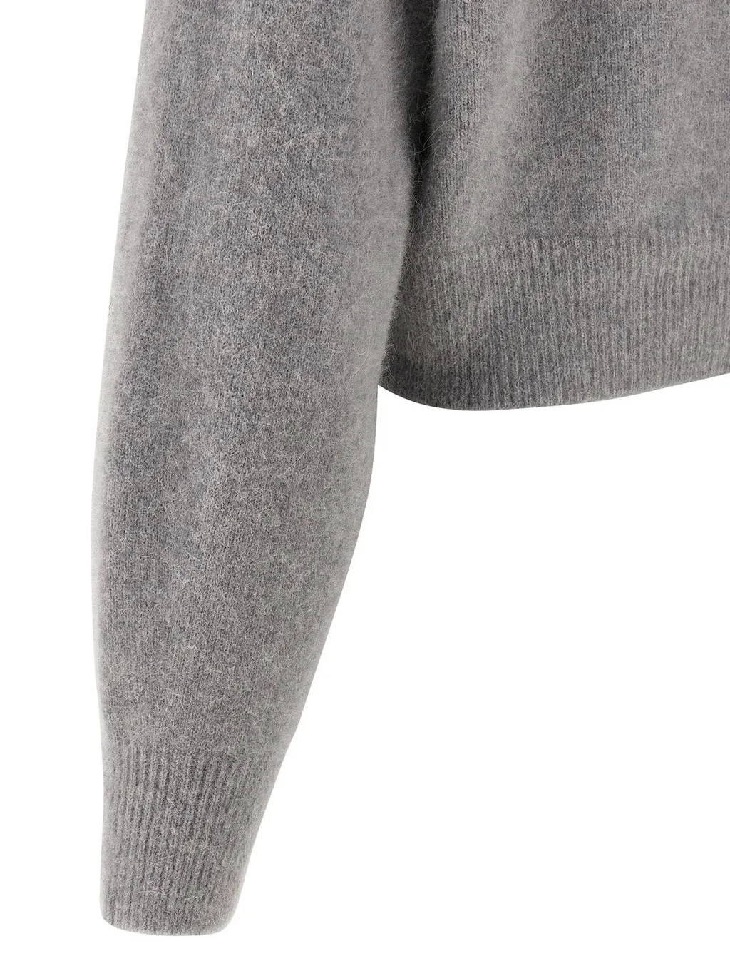 Rotate Scarf-Neck Buttoned Cardigan