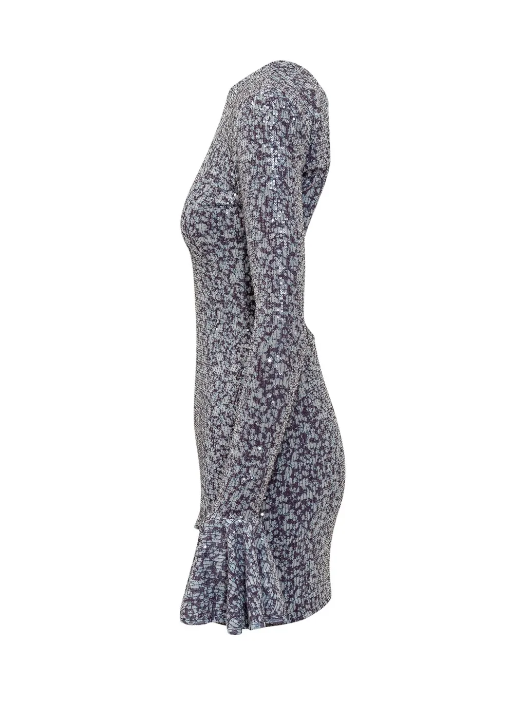 Rotate Cut-Out Detailed Sequinned Mini Dress