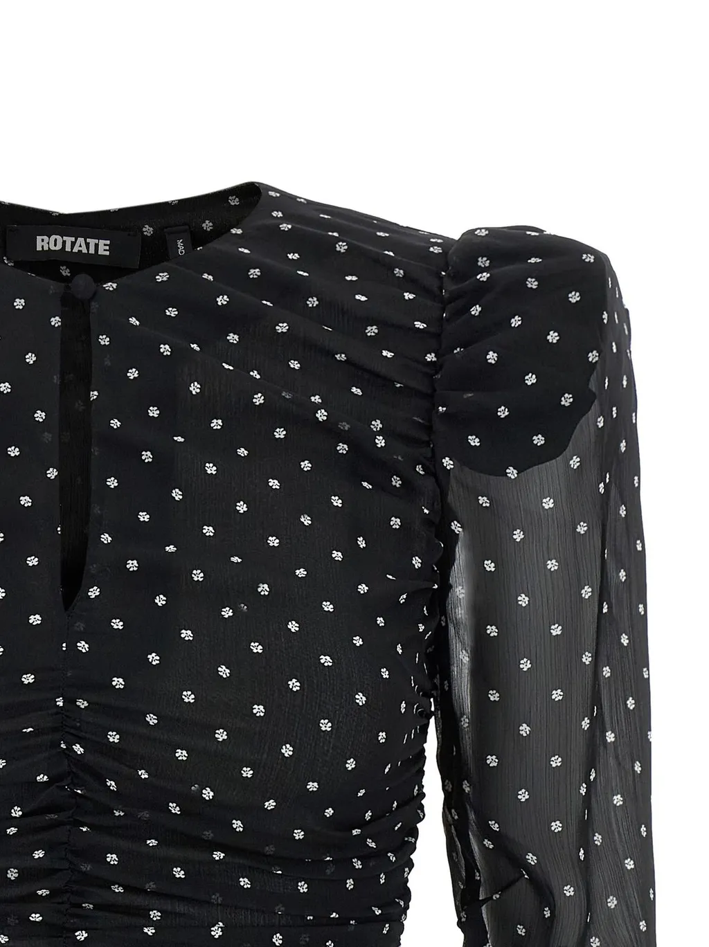 Rotate Chiffon Ruched Blouse