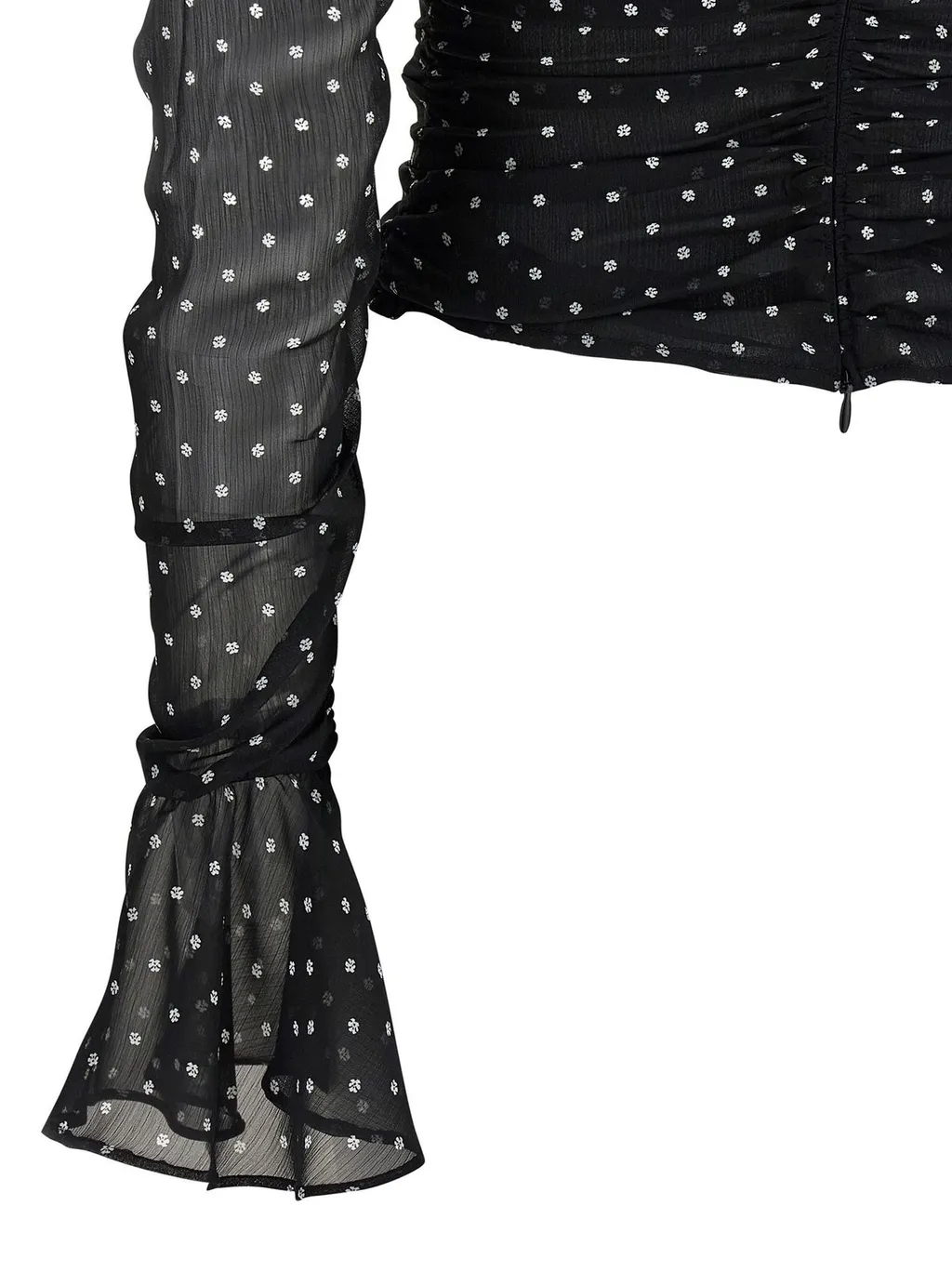 Rotate Chiffon Ruched Blouse