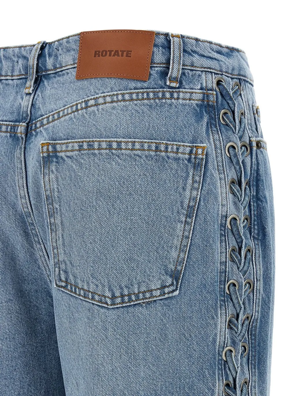 Rotate Twisted Lacing Jeans