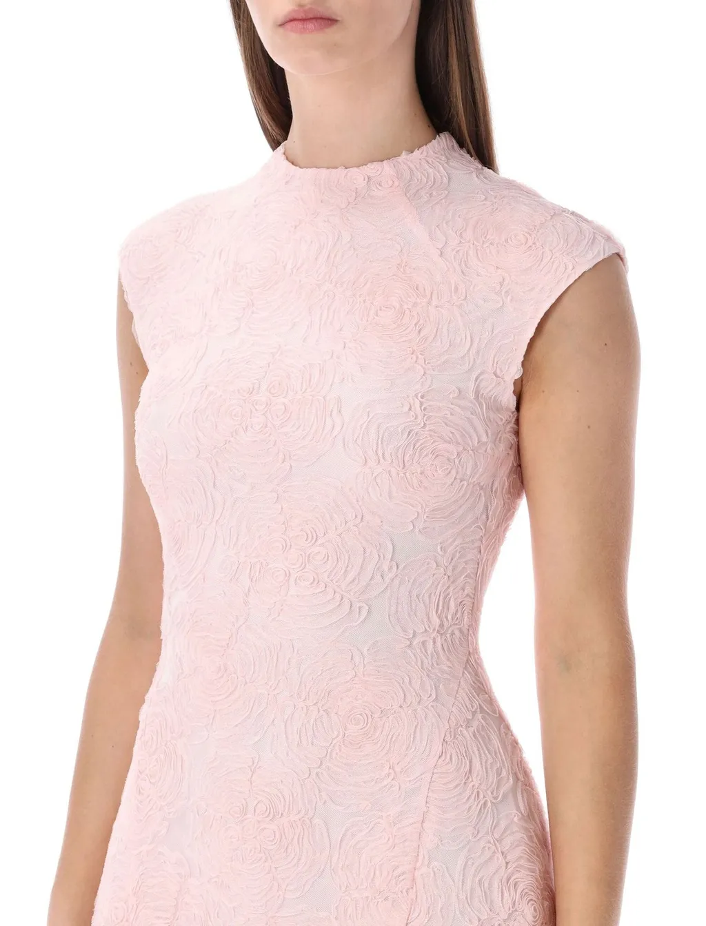 Rotate Floral-Patterned Cap Sleeved Mini Dress