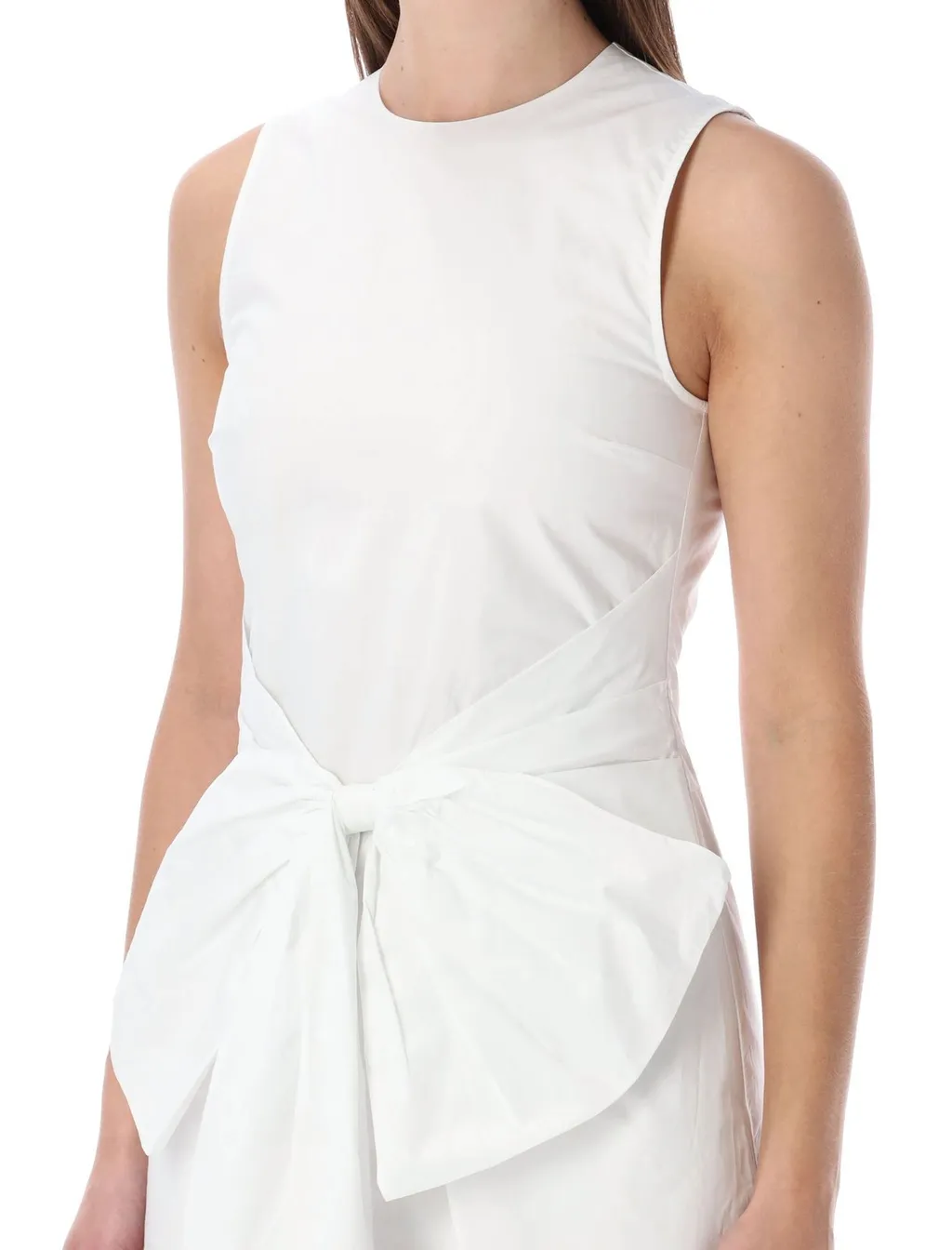 Rotate Bow Detailed Sleeveless Dress