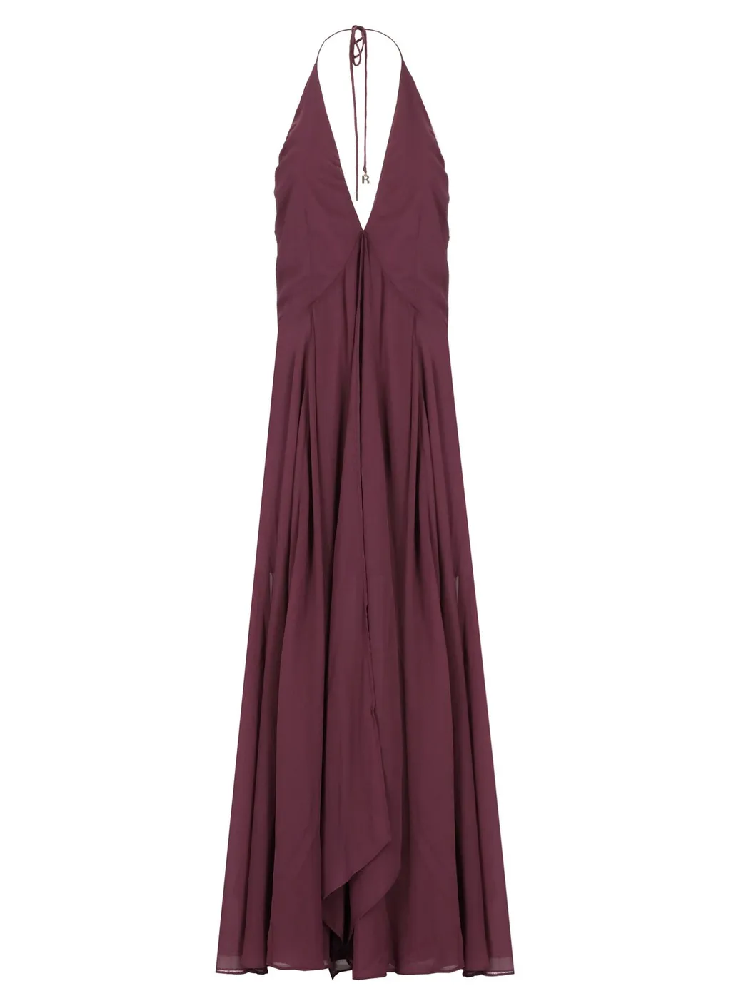 Rotate Halterneck Flared Midi Dress