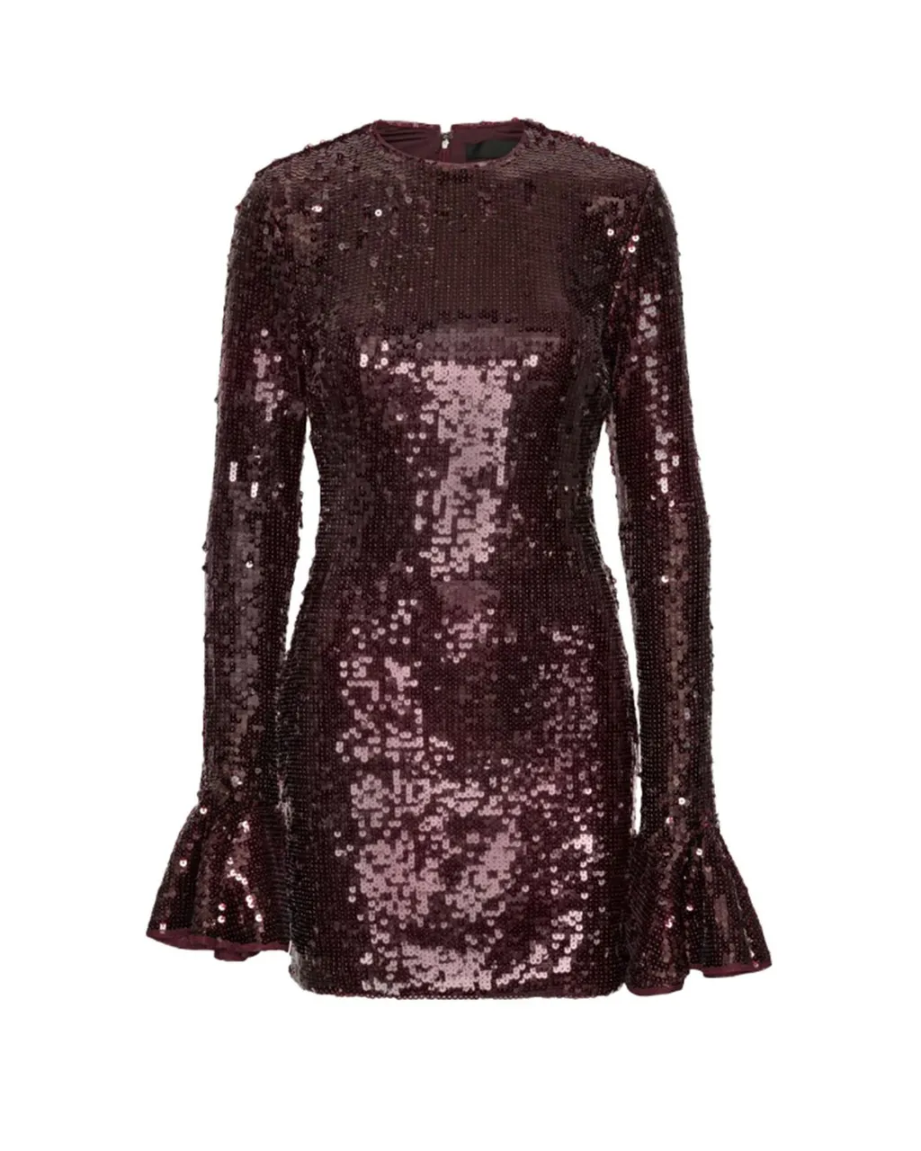 Rotate Squinned Crewneck Mini Dress