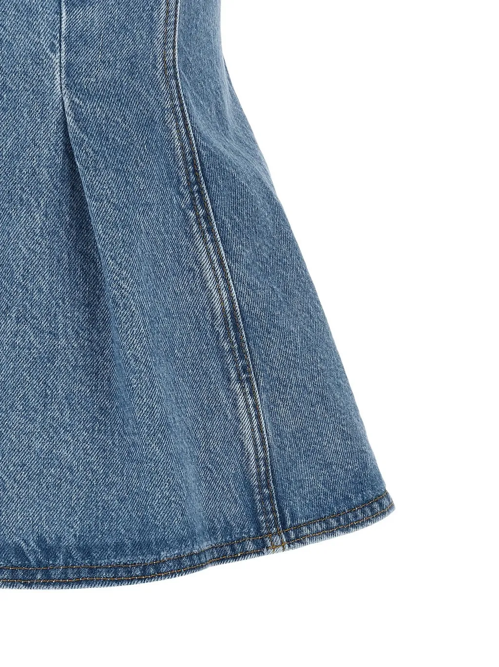 Rotate Flared Denim Top