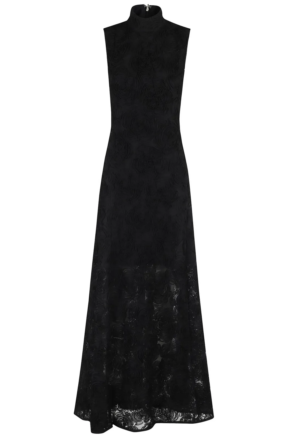 Rotate Flower Mesh Maxi Dress