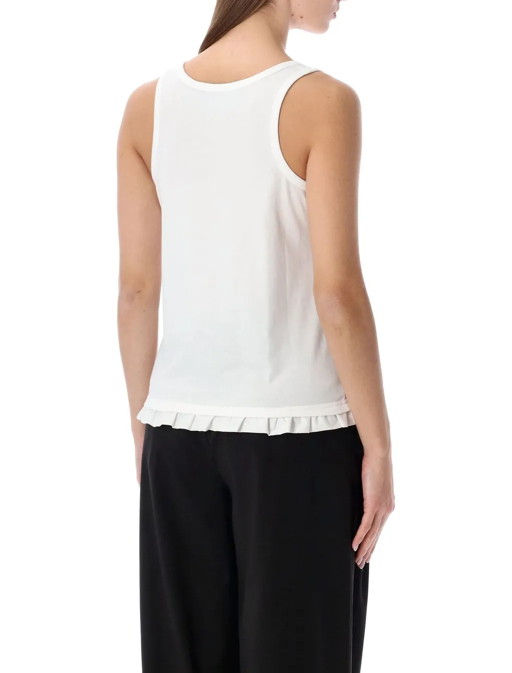 Rotate Rtruffle Hem Crewneck Tank Top