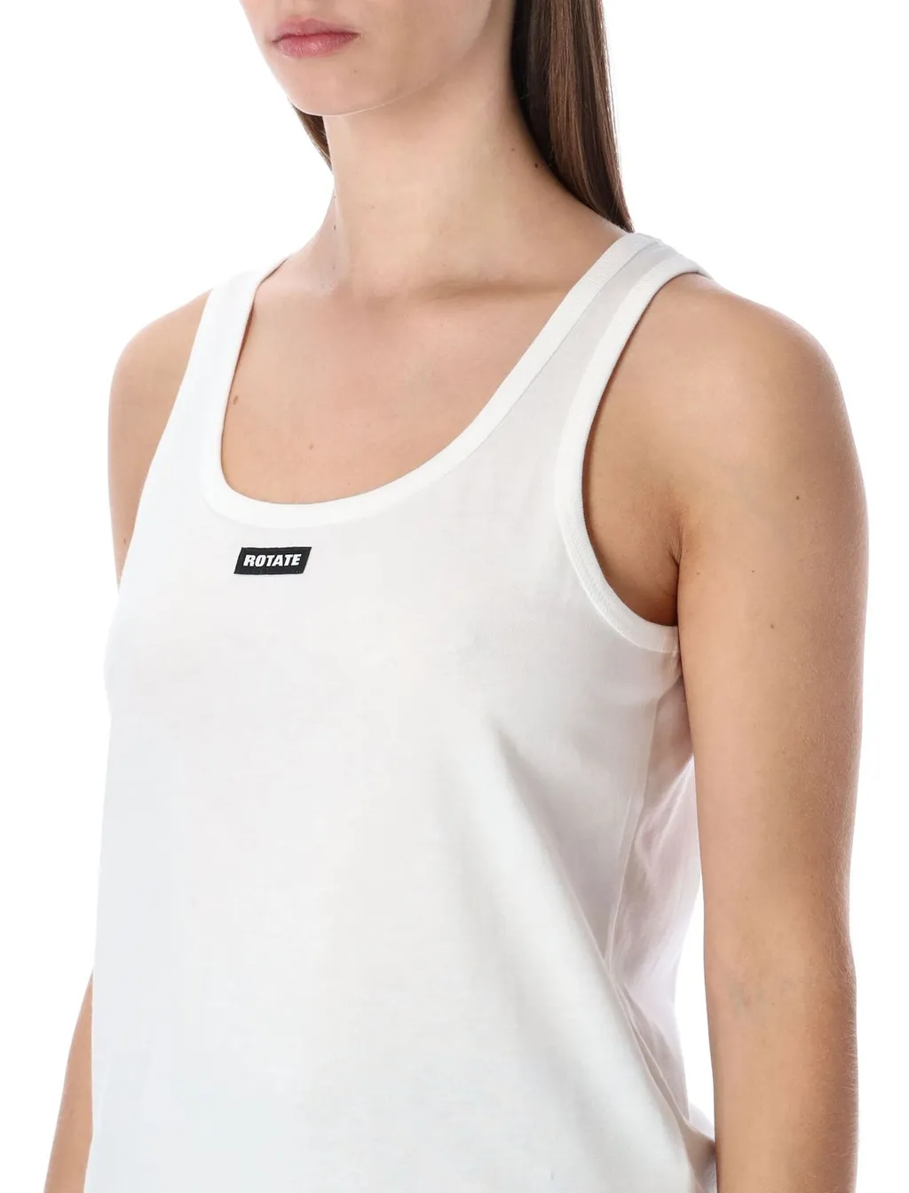 Rotate Rtruffle Hem Crewneck Tank Top