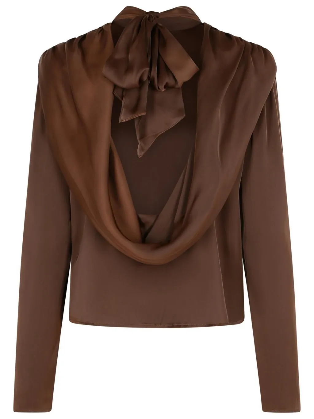 Rotate Satin Drapy Back Top