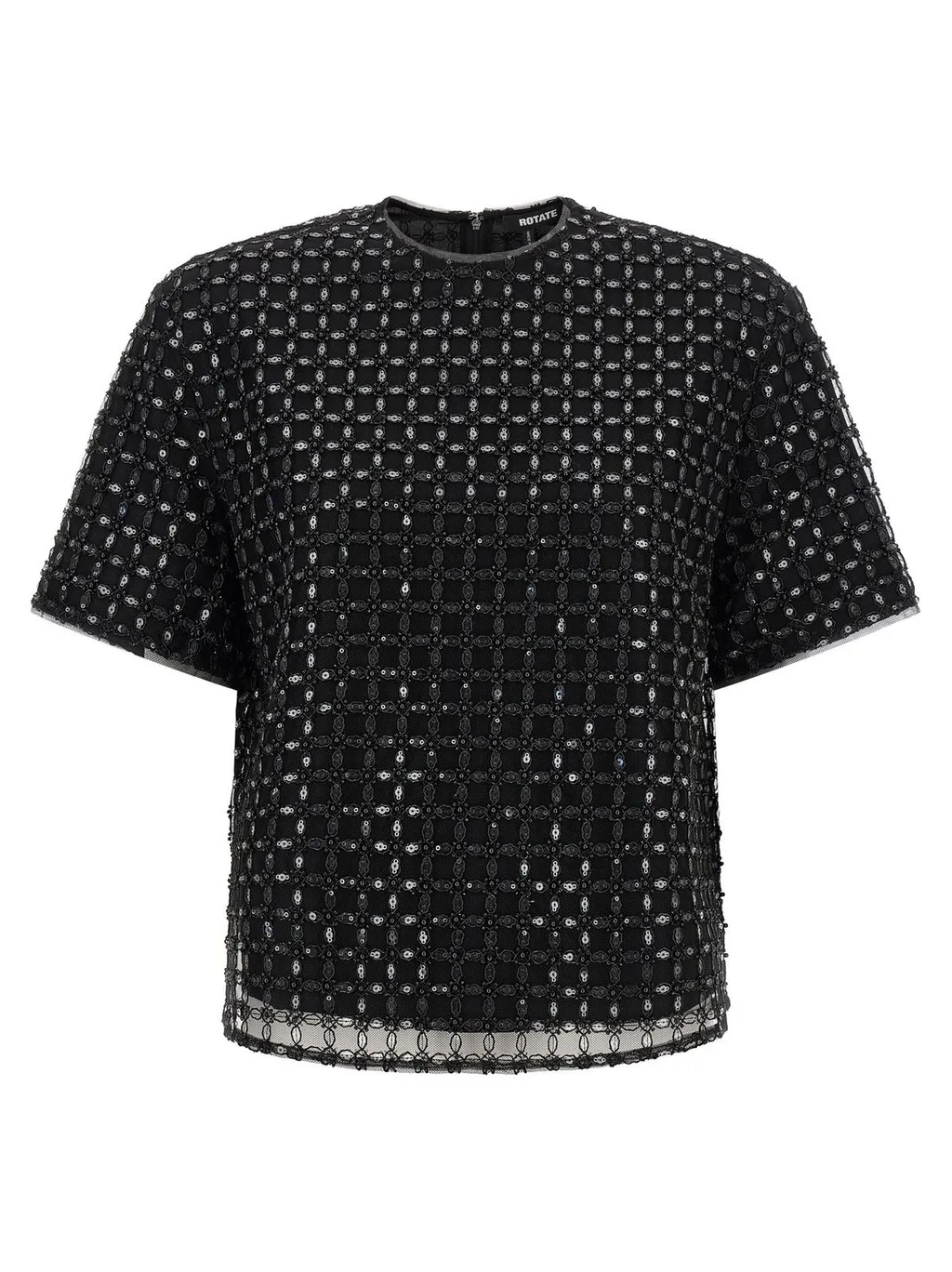 Rotate Beaded Oversized Top