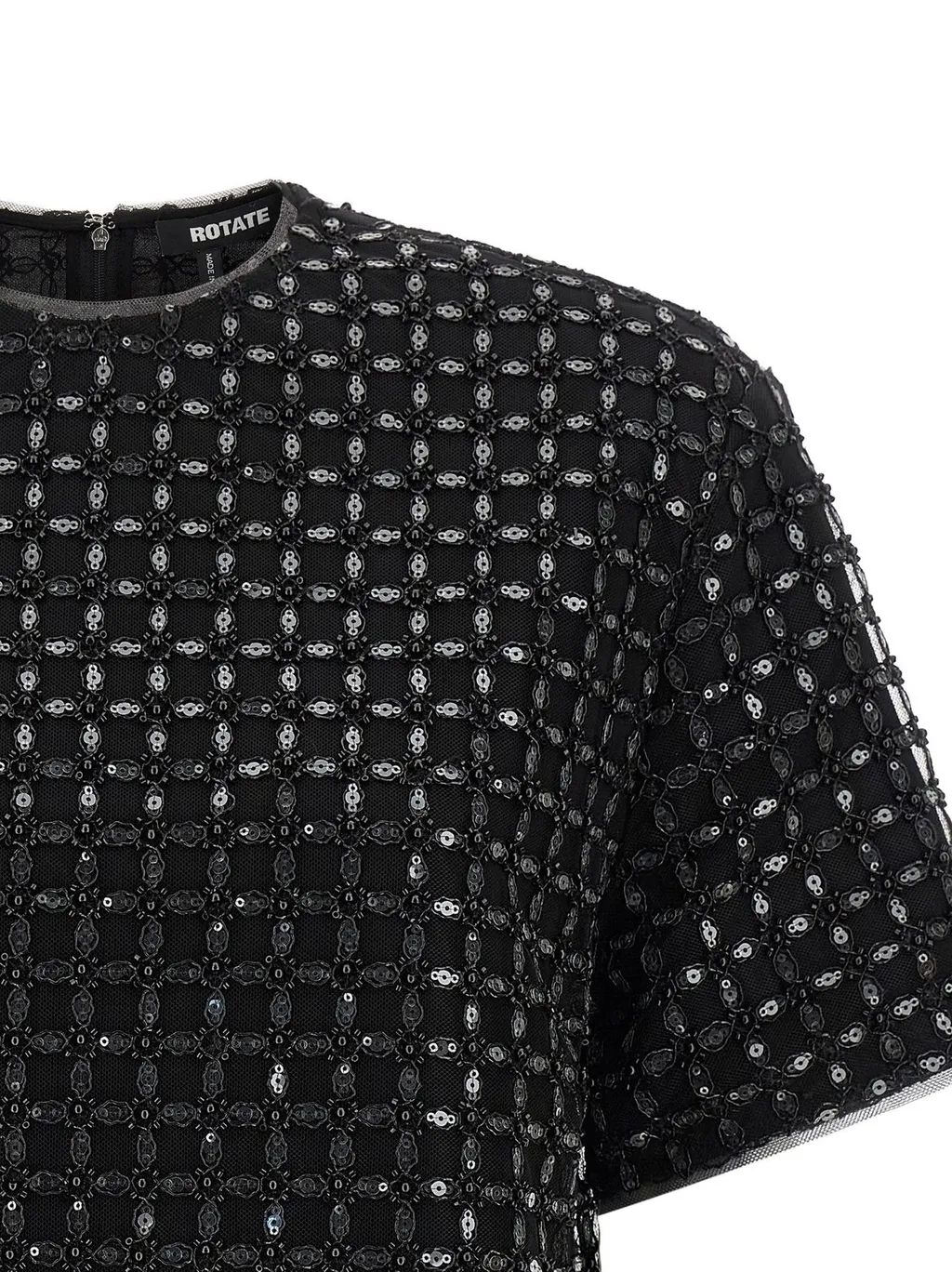 Rotate Beaded Oversized Top