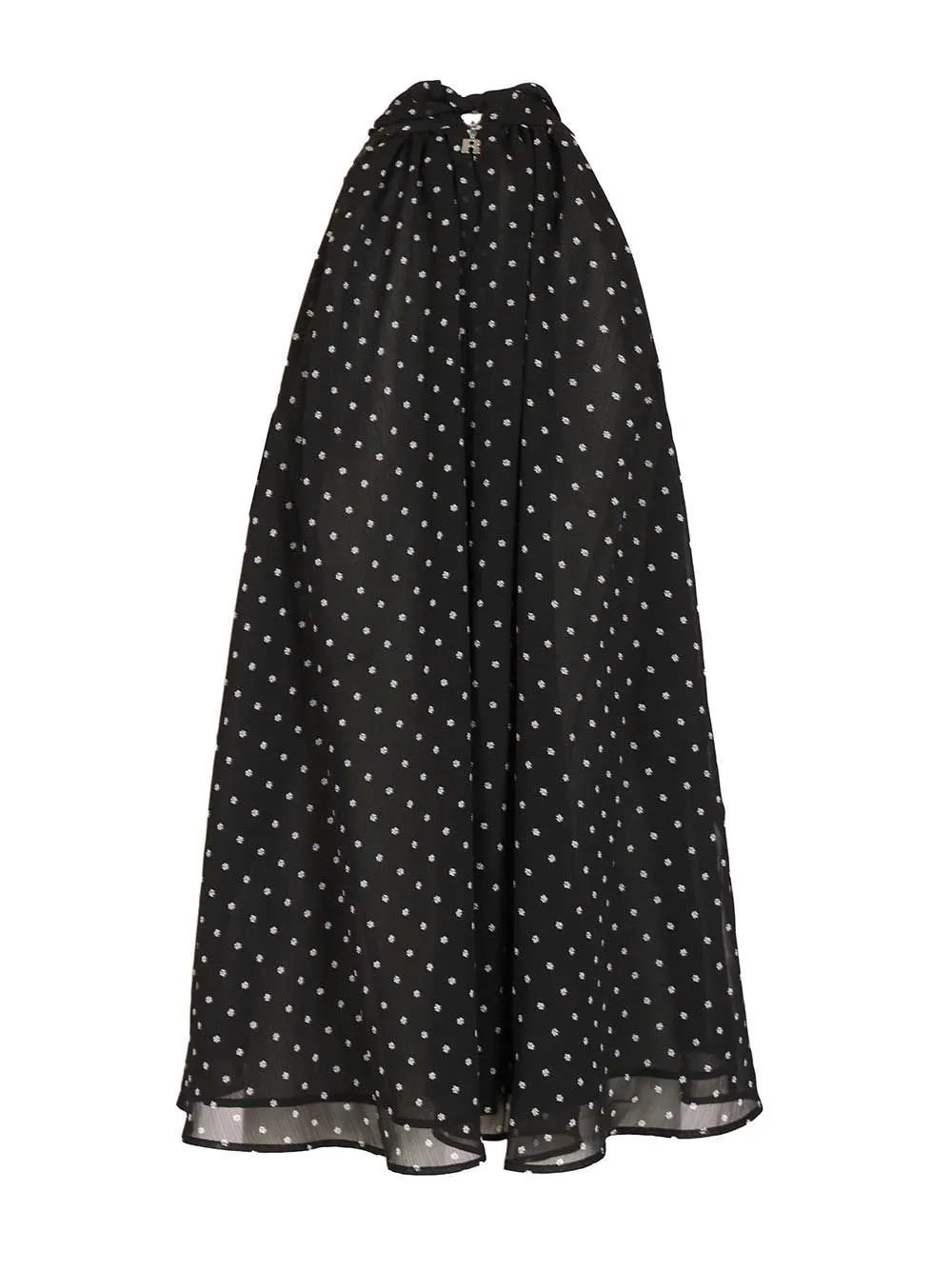 Rotate Halterneck Patterned Bow Top