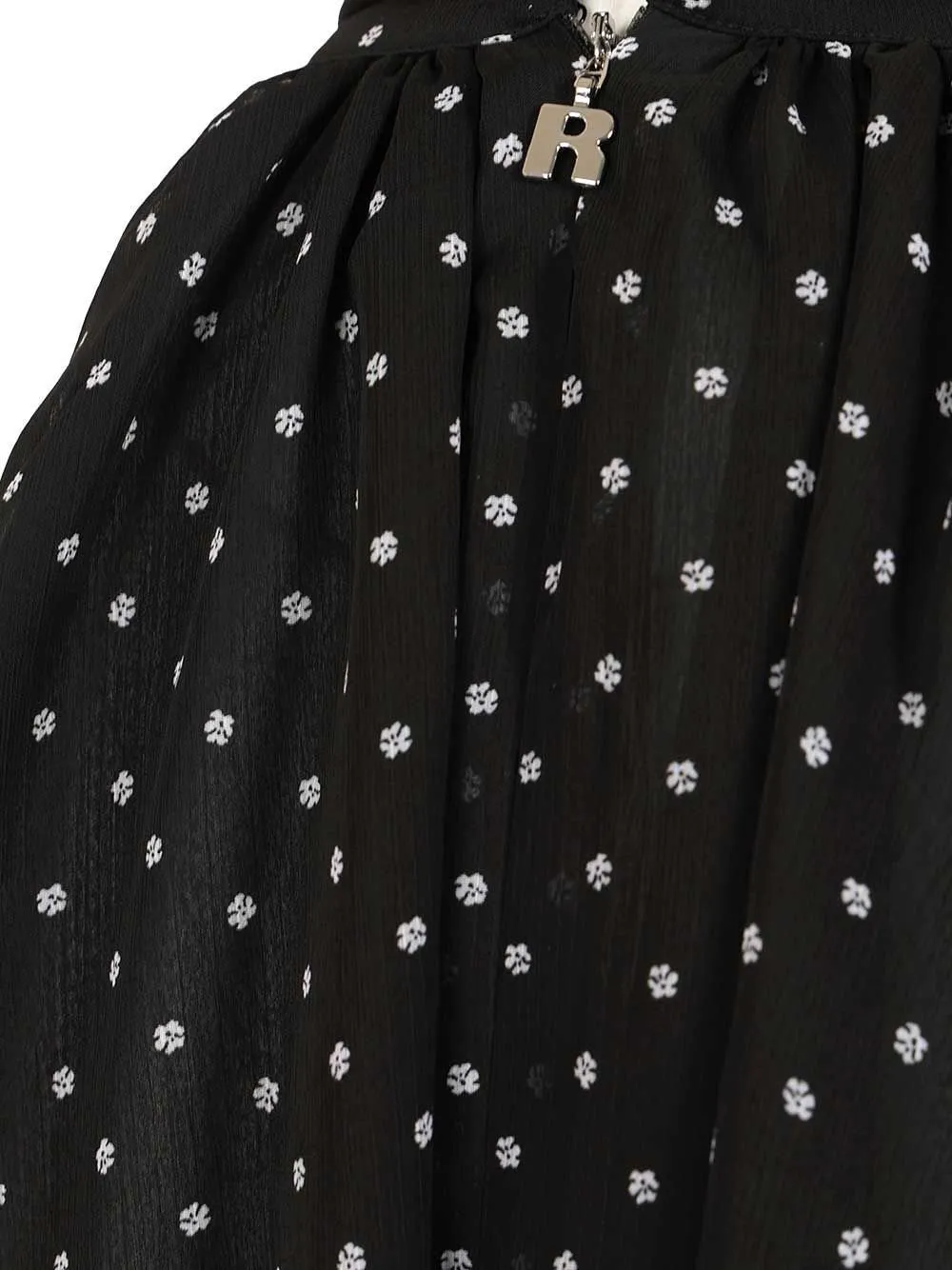 Rotate Halterneck Patterned Bow Top