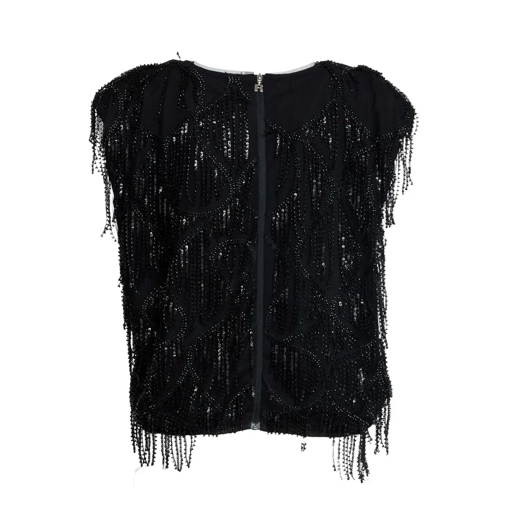 Rotate Sequins Embellished Sleeveless Top