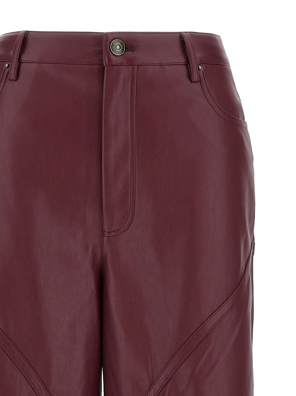 Rotate Mid Waisted Piping Pants