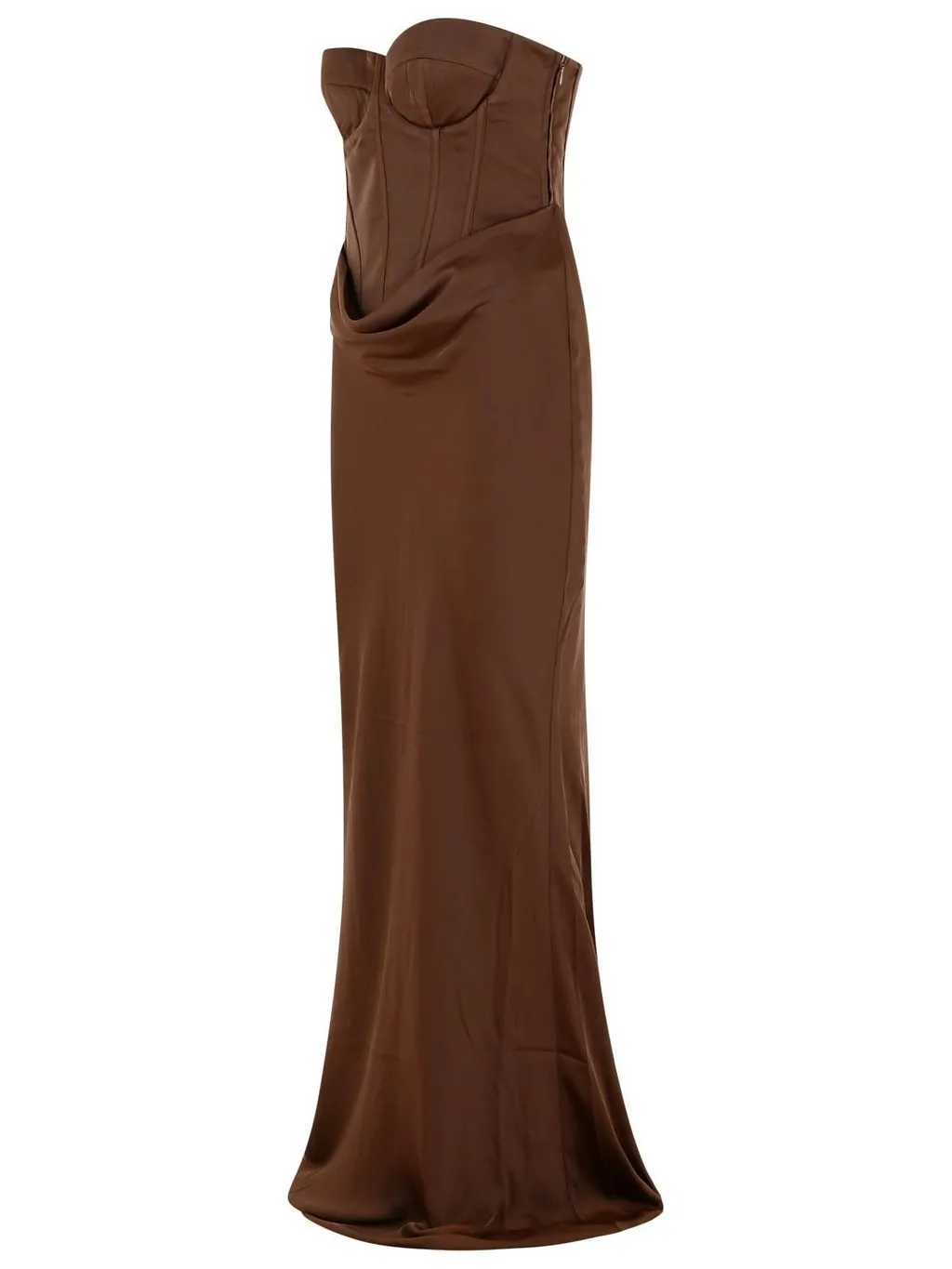 Rotate Satin Corset Maxi Dress