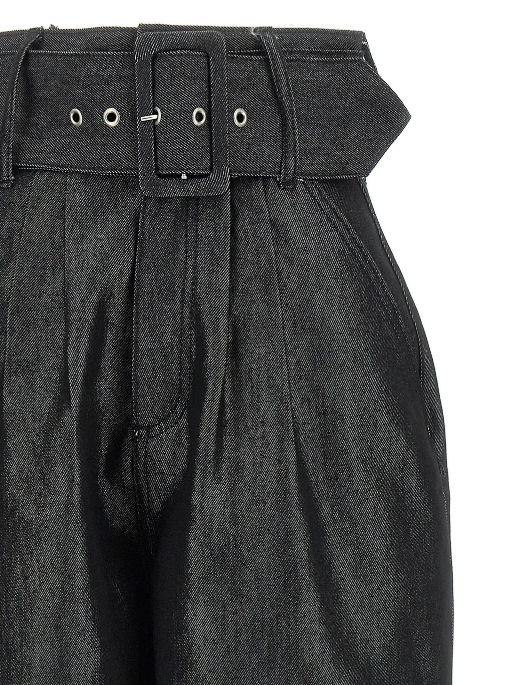 Rotate High-Waisted Belted Jeans