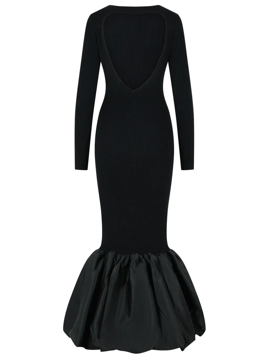 Rotate Cut-Out Detailed Knit Maxi Dress