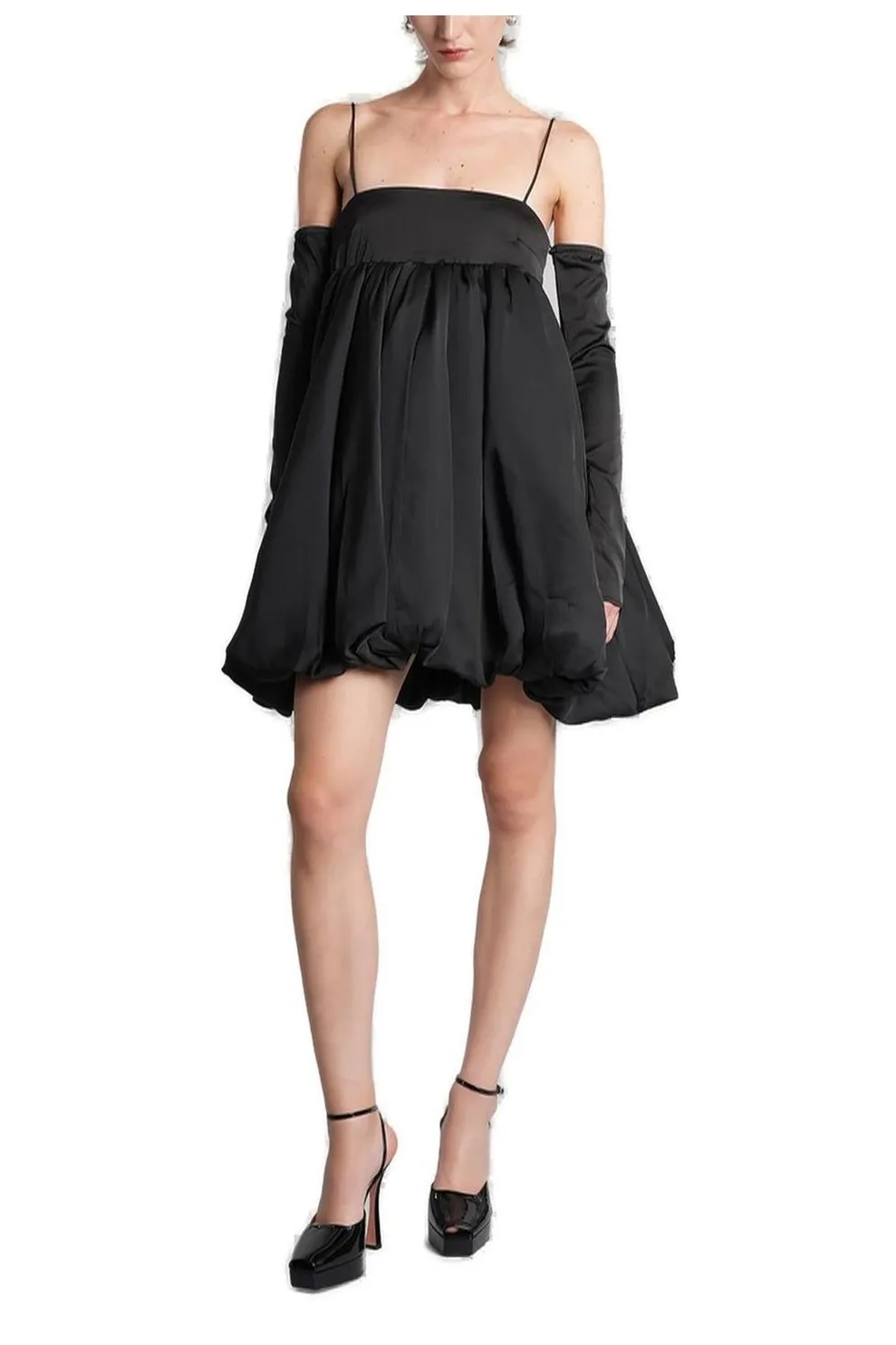 Rotate Thin Strap Ballon Design Mini Dress