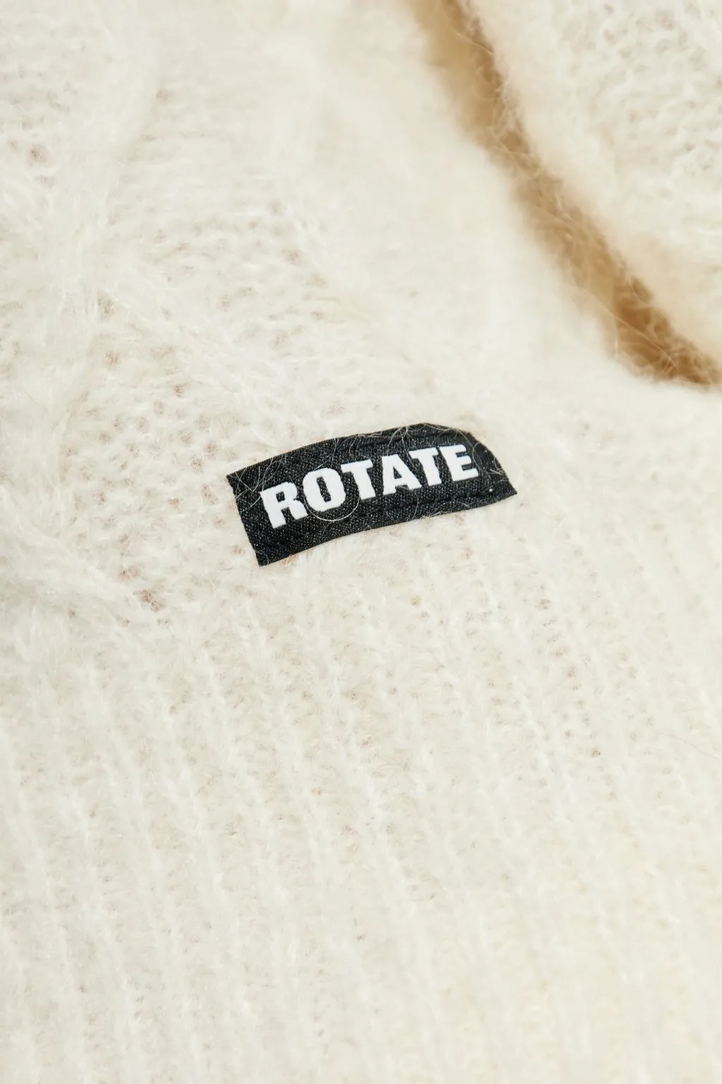 Rotate Logo Patch V-Neck Buttoned Cardigan