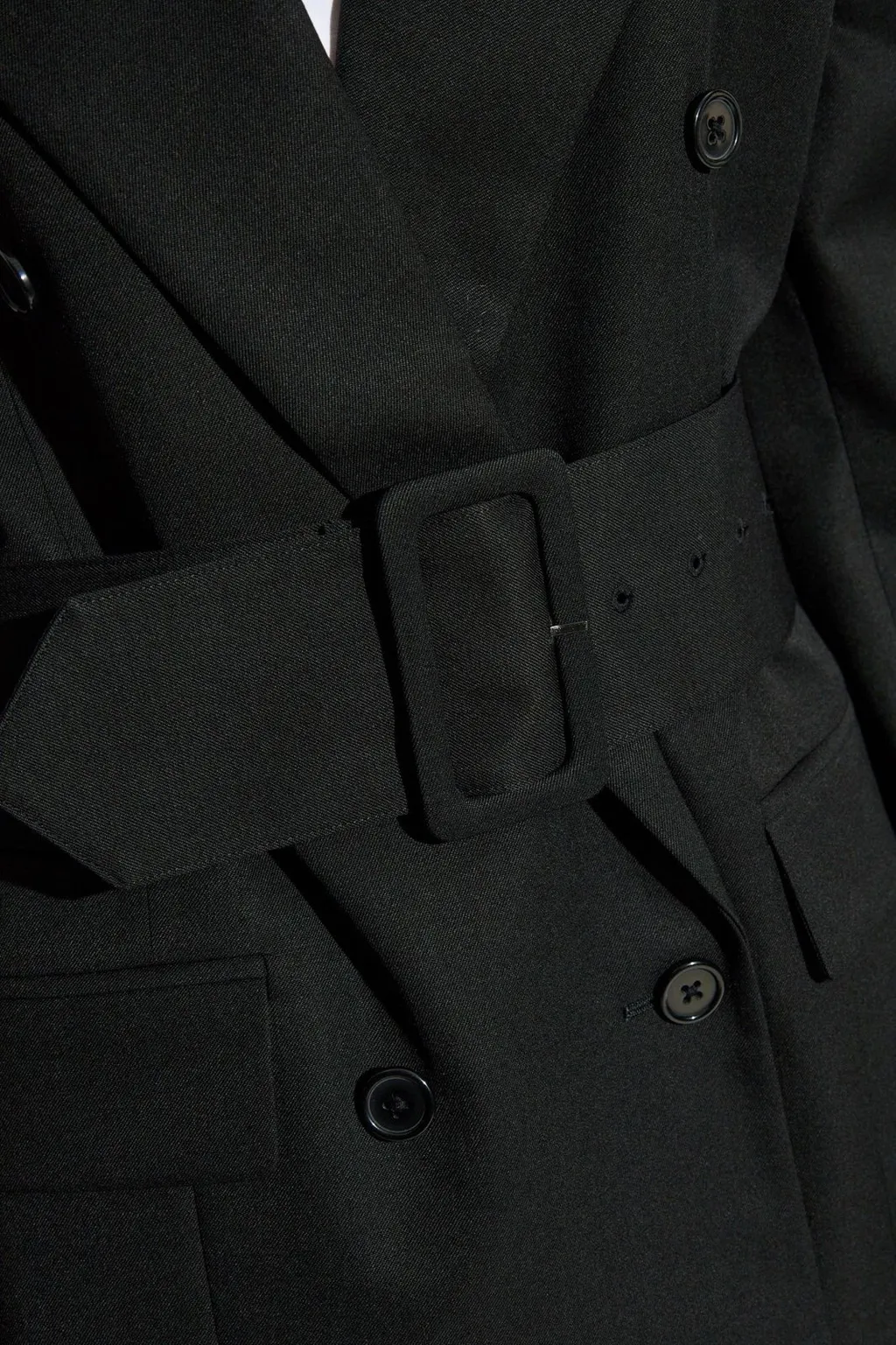 Rotate Double Breasted Wide-Belt Blazer