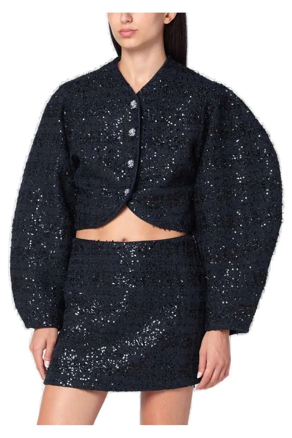 Rotate Boucle Short Jacket