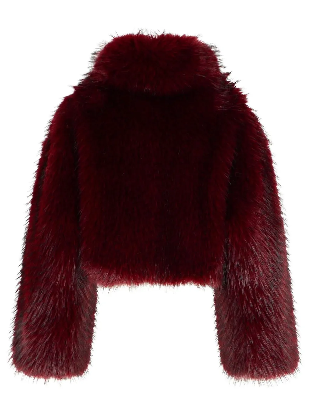 Rotate Faux Fur Cropped Jacket