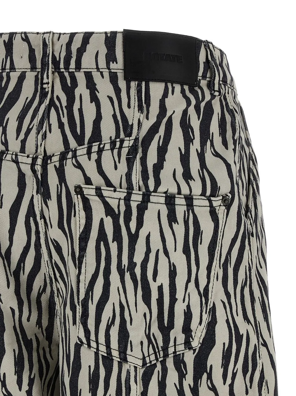 Rotate Printed Twill Cargo Pants