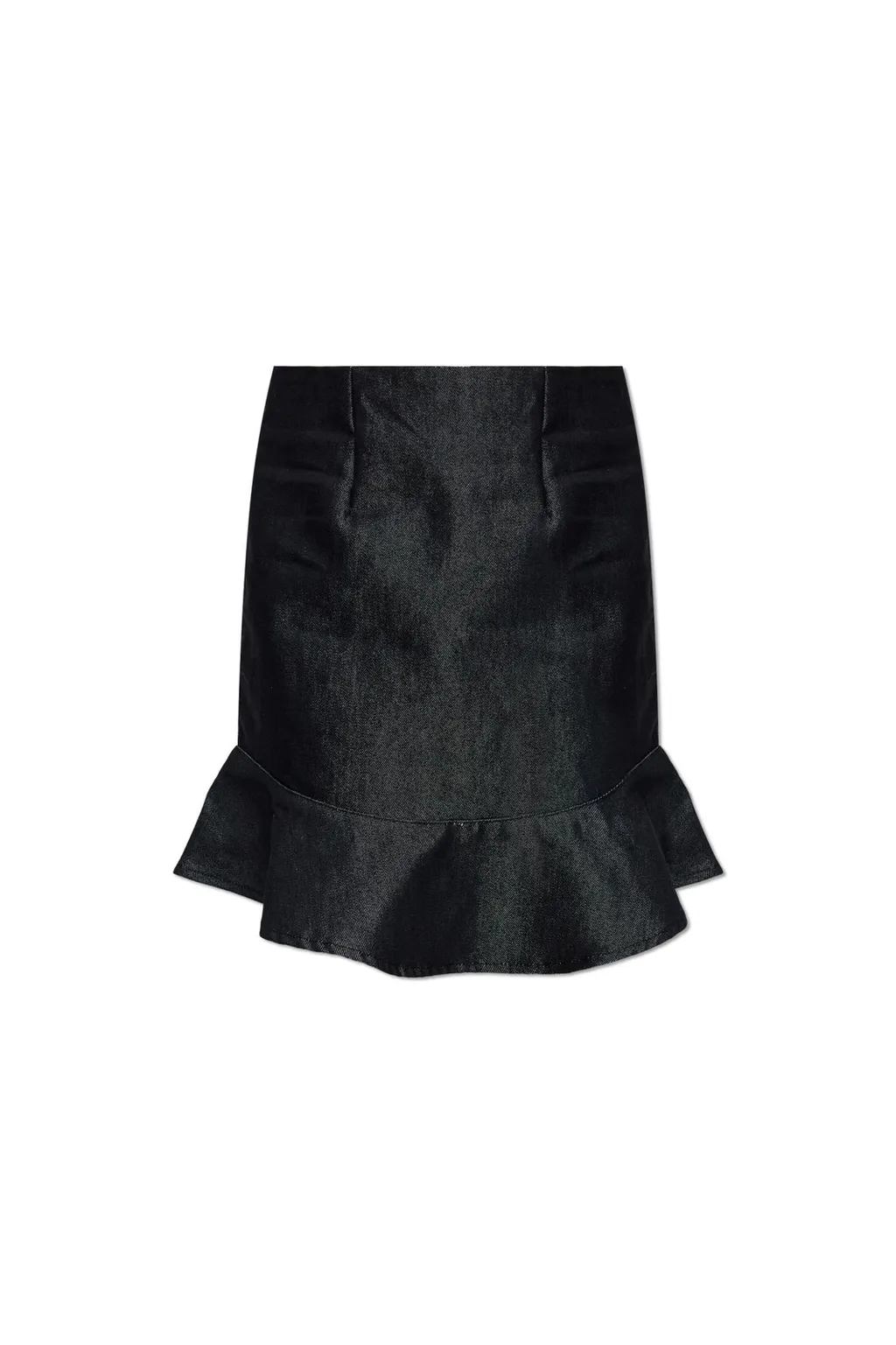 Rotate Ruffled Denim Skirt