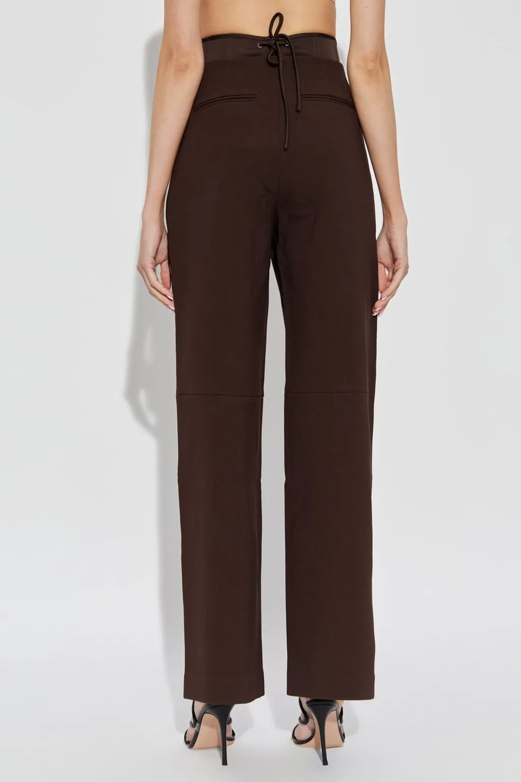 Rotate High-Waist Straight-Leg Pants