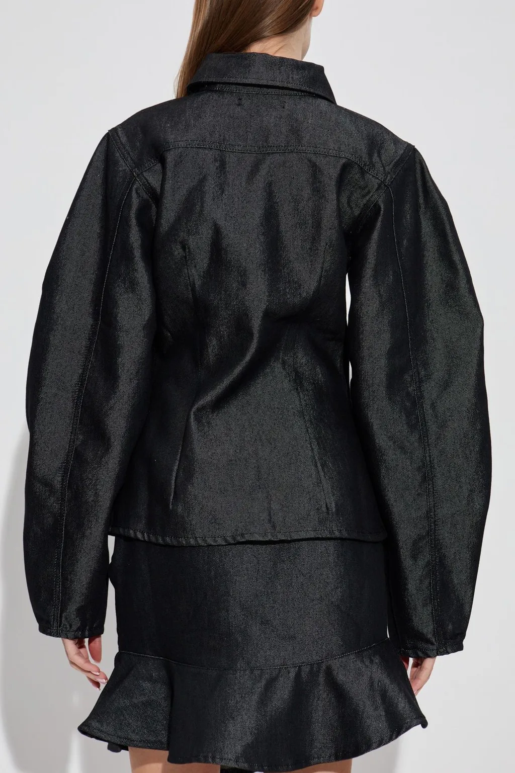 Rotate Structured Denim Shirt